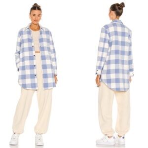 BB Dakota Eldridge Blue Buffalo Check Shacket size M